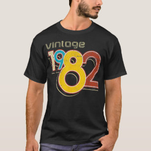 Retro Vintage 1982 40th Birthday Anniversary 40 Ye T-Shirt