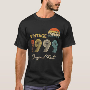 Retro Vintage 1999 Original Parts Birthday T-Shirt