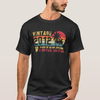 Retro Vintage 2012 10 Years Old Limited Edition 10 T-Shirt