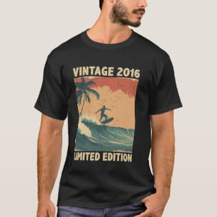Retro Vintage 2016 Surfing Lover Limited Edition F T-Shirt