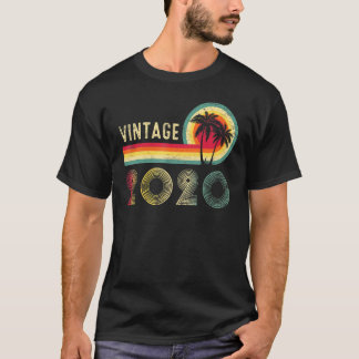 Retro Vintage 2020 2nd Birthday  Women Men Boys Gi T-Shirt
