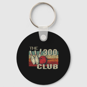 Retro Vintage 300 Club T Shirt - Perfect Bowling G Key Ring