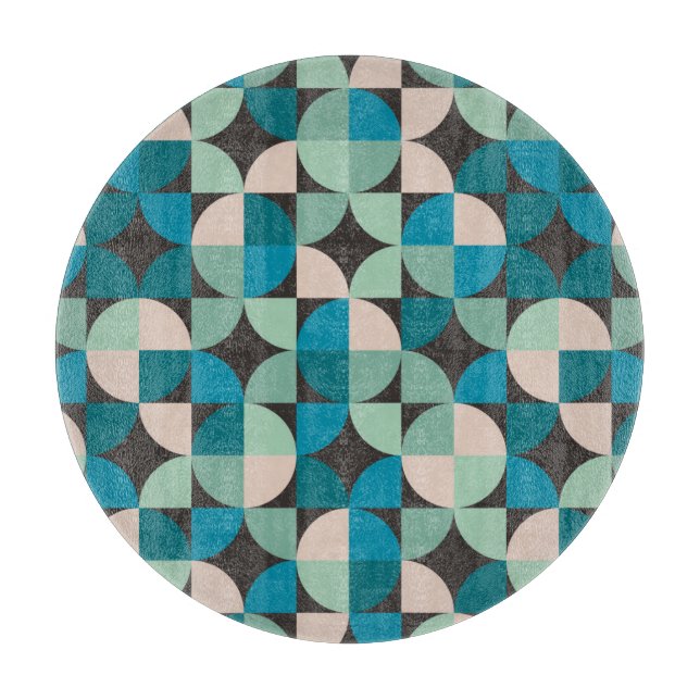 Retro Vintage 60's Pattern Cutting Board (Front)