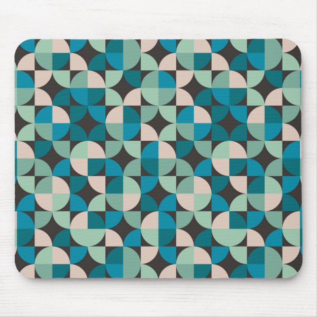 Retro Vintage 60's Pattern Mouse Mat (Front)