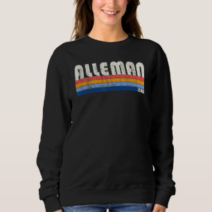 Retro Vintage 70s 80s Style Alleman Iowa Sweatshirt