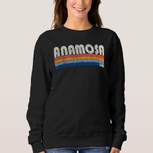 Retro Vintage 70s 80s Style Anamosa Iowa Sweatshirt