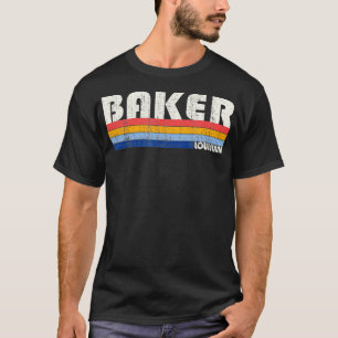 Retro Vintage 70s 80s Style Baker Louisiana  T-Shirt
