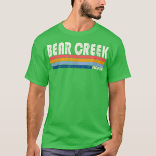 Retro Vintage 70s 80s Style Bear Creek, FL 1736 T-Shirt