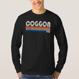 Retro Vintage 70s 80s Style Coggon Iowa T-Shirt