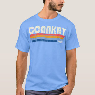 Retro Vintage 70s 80s Style Conakry, Guinea  T-Shirt