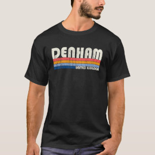 Retro Vintage 70s 80s Style Denham United Kingdom T-Shirt