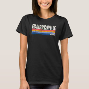 Retro Vintage 70s 80s Style Edwardsville Kansas T-Shirt