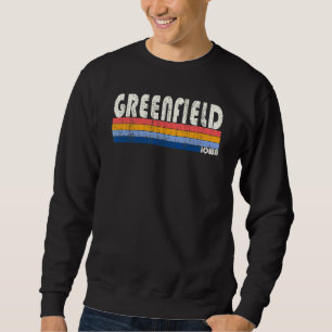 Retro Vintage 70s 80s Style Greenfield Iowa Sweatshirt