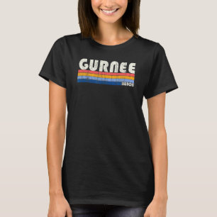 Retro Vintage 70s 80s Style Gurnee Illinois T-Shirt