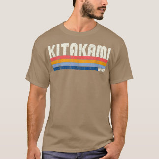 Retro Vintage 70s 80s Style Kitakami, Japan  T-Shirt