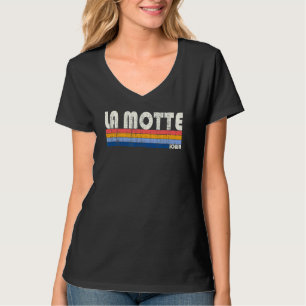 Retro Vintage 70s 80s Style La Motte Iowa T-Shirt