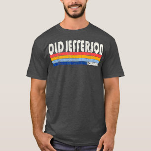 Retro Vintage 70s 80s Style Old Jefferson Louisian T-Shirt