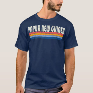 Retro Vintage 70s 80s Style Papua New Guinea T-Shirt