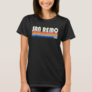 Retro Vintage 70s 80s Style San Remo Italy T-Shirt