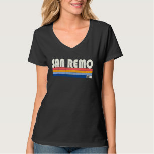 Retro Vintage 70s 80s Style San Remo Italy T-Shirt