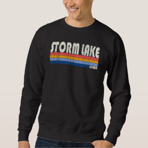 Retro Vintage 70s 80s Style Storm Lake Iowa Sweatshirt