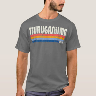 Retro Vintage 70s 80s Style Tsurugashima, Japan  T-Shirt