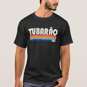 Retro Vintage 70s 80s Style Tubarão, Brazil T-Shirt