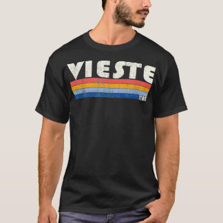 Retro Vintage 70s 80s Style Vieste, Italy  T-Shirt