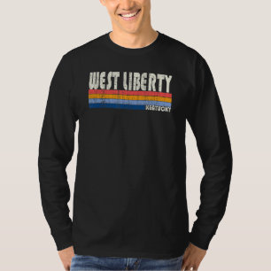 Retro Vintage 70s 80s Style West Liberty Kentucky T-Shirt