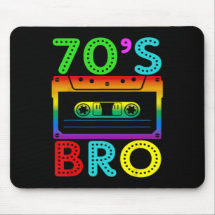 Retro Vintage 70's Bro For Halloween Family Matchi Mouse Mat