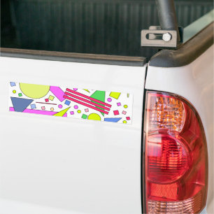 Retro Vintage 80s and 90s Style Bumper Sticker