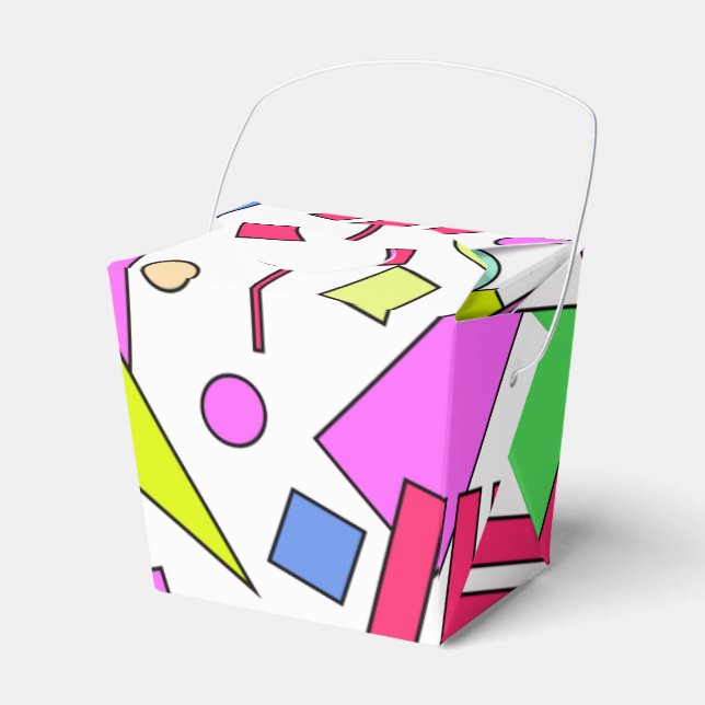Retro Vintage 80s and 90s Style Favour Box (Front Side)
