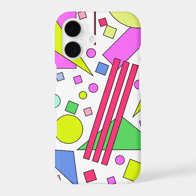 Retro Vintage 80s and 90s Style iPhone Case (Back)
