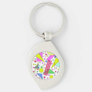 Retro Vintage 80s and 90s Style Key Ring