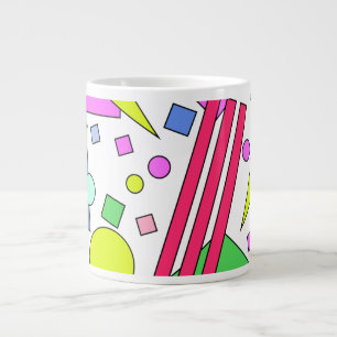 Retro Vintage 80s and 90s Style Large Coffee Mug