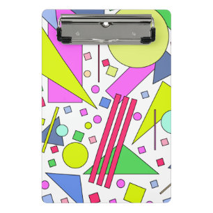Retro Vintage 80s and 90s Style Mini Clipboard