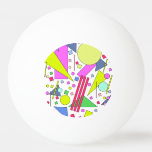 Retro Vintage 80s and 90s Style Ping Pong Ball