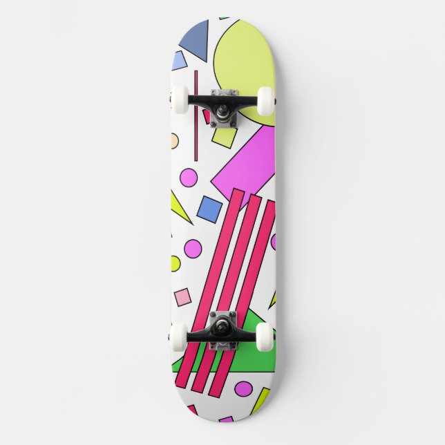 Retro Vintage 80s and 90s Style Skateboard (Front)