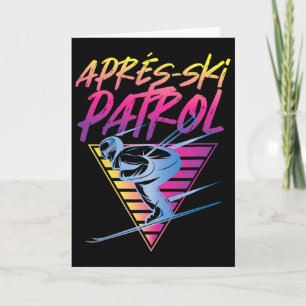 Retro Vintage 80s Apres Ski Patrol _1  Card