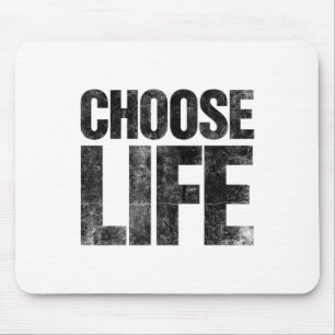 Retro Vintage 80s Halloween Costume Choose Life Di Mouse Mat