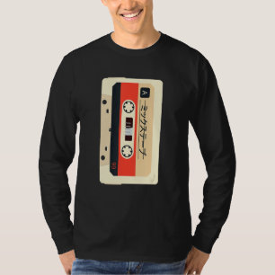 Retro Vintage 80s Japanese Music Cassette Tape T-Shirt