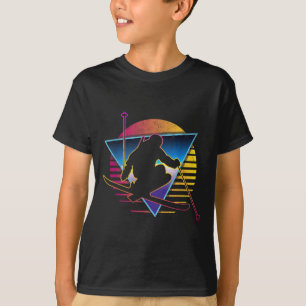 Retro Vintage 80s Ski  T-Shirt
