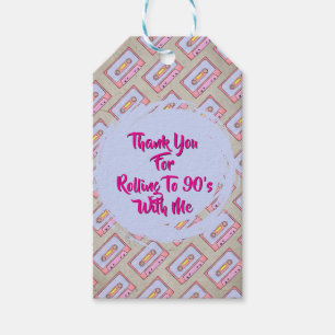 Retro Vintage 90's Cassettes Gift Tag