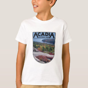 Retro Vintage Acadia National Park Maine Island T-Shirt