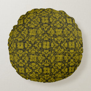 Retro Vintage Aesthetic Background Design 80s, 90s Round Cushion