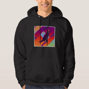 Retro Vintage Aesthetic Flat Coated Retriever Hoodie