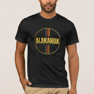 Retro vintage Alakanuk city alaska state 70s AK T-Shirt