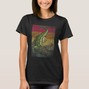 Retro Vintage Alligator Gator Crocodile Zoo Animal T-Shirt