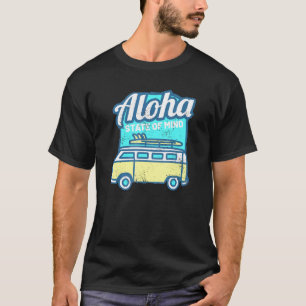 Retro Vintage Aloha State of Mind Surfing Summer T-Shirt
