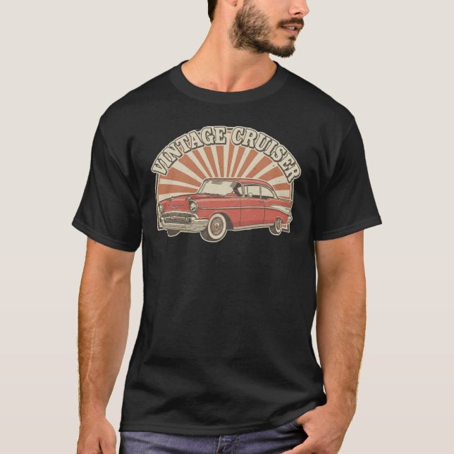 retro vintage American car T-Shirt (Front)